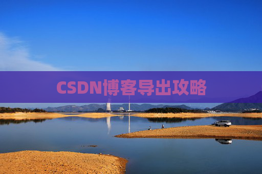 CSDN博客导出攻略